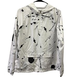 Jay Walker Paint Splatter Pullover Hooded Windbreaker Jacket Mesh Lined Youth XL